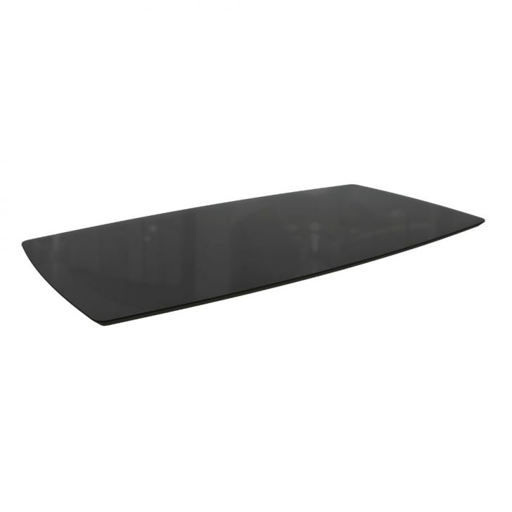 Tampo Retangular Para Mesa De Jantar Com Vidro Petúnia Preto 170 Cm