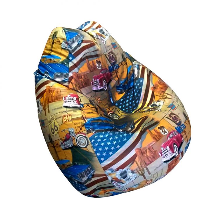 Puff Fofão Route 66 Colorido