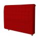 Cabeceira Solteiro Imperatriz 90 CM Suede Vermelho - D A Decor