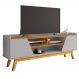 Rack Bancada Tv 65 Pol 160 cm Turim Off White Naturalle BECHARA