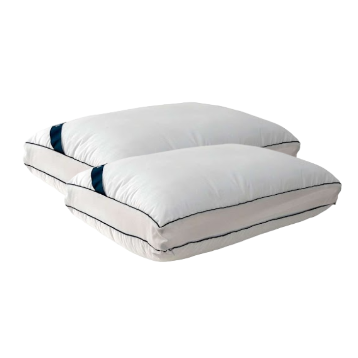 Conjunto com 2 Travesseiros Guldi Dream Branco e Azul