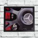 Quadro Decorativo Metal Roda Mercedes Bens Cor Preto 40x50x2