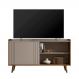 Rack Bancada New Austin Retrô para TV até 50” Polegadas Grigio Fosco/Cinamomo