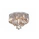 Plafon Arcos De Cristal 7 Lampadas Champanhe