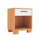 Mesa de Cabeceira com 01 Gaveta Essence D03 Freijó Off White Brilho - Lyam Decor