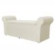 Calçadeira Baú Para Cama Box Casal Queen 160cm Cancun Suede Marfim - DS Estofados