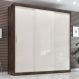 Guarda Roupa Casal Paris 3 Pts Corre 2gav Chocolate/off White