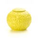 Vaso - Pote amarelo 18cm com tampa