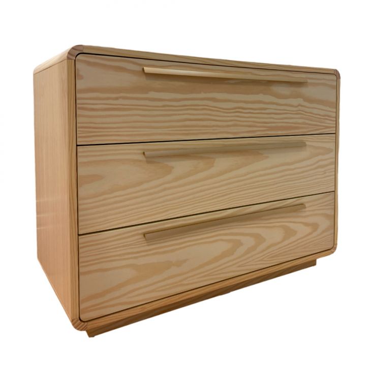 Image of Cômoda Wave 3 Gavetas Nature PLA-MO895CL71HCYMOB