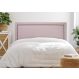 Cabeceira King Reta Luxo 193x60 Courino Rosa - Tachas Fumê