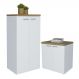 Conjunto Balcão e Armário Gelsenkirchen Olmo Branco