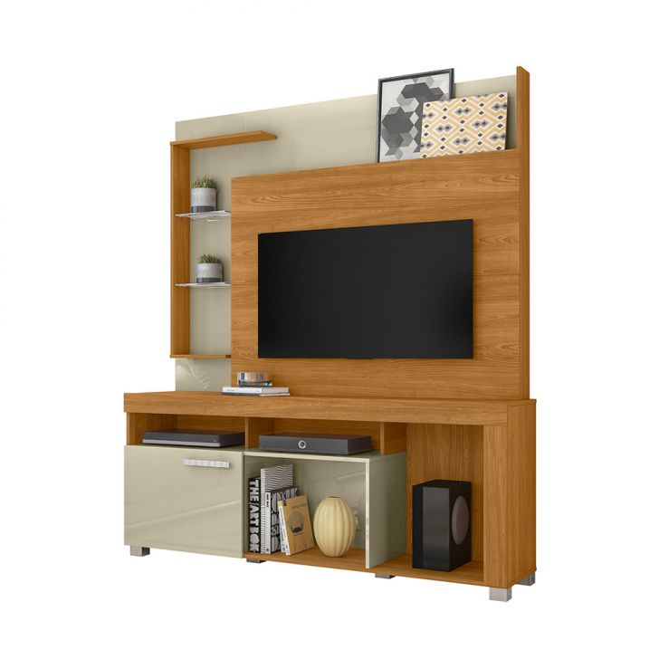 Estante para Home Theater e TV até 50 Polegadas Icaro Cumaru e Opala