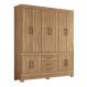 Guarda-Roupa Casal New Murano 10 Portas 3 Gavetas Amêndola