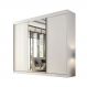 Guarda Roupa 3 Portas de Correr com Espelho Central Garibaldi Valverde Branco