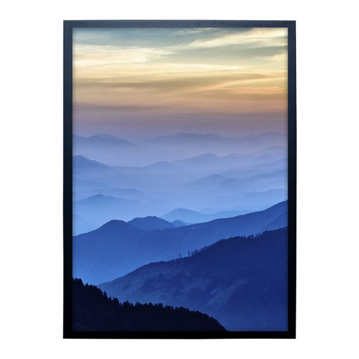 Quadro Natural Horizonte II com Vidro Colorido 50x70 cm