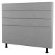 Cabeceira Cama Box Solteiro Malik 90cm Suede Cinza Claro- Desk Design