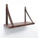Prateleira em MDF Castanho 40x15cm com Alça Café