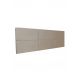 Cabeceira Estofada Queen 6 Blocos Não é Segredo Suede Amassado Bege Escuro 160x60