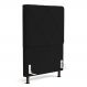 Cabeceira Cama Box Solteiro Mel 90cm com Frame Veludo Preto - Desk Design