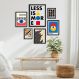 Kit 6 Quadros Bahaus - Less Is More