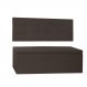 Kit Painel e Calçadeira Baú Casal 1,40m Roma Corano Marrom - Pallazio