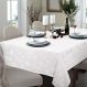 Toalha de Mesa Quadrada 4 Lugares 1,60m x 1,60m Facilita Snow Branca