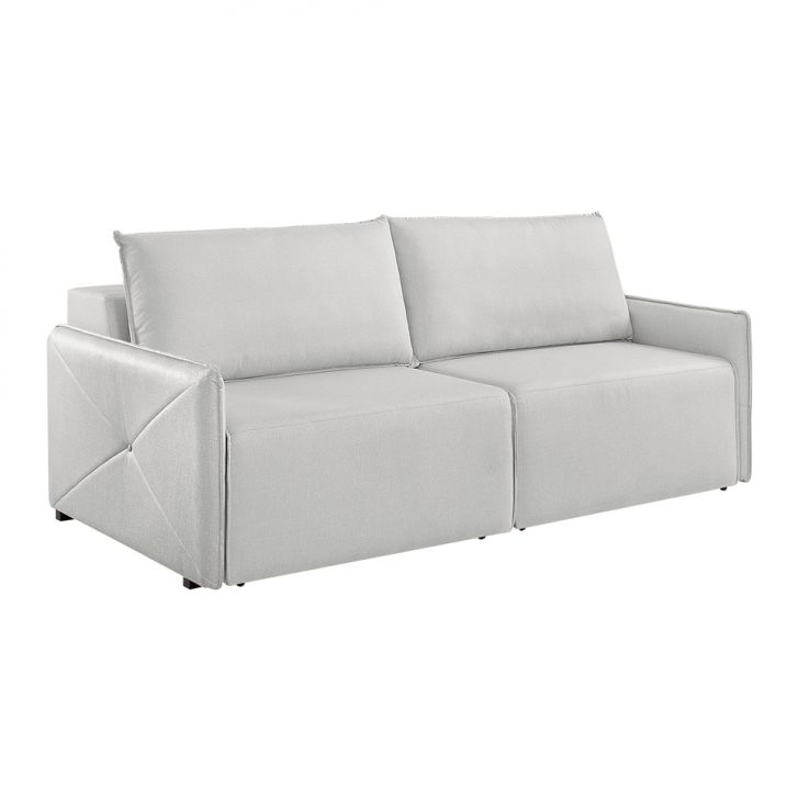 Image of Sofá 4 Lugares Retrátil Urban Linho Cinza 260 Cm PLA-ES745UP71QLSMOB