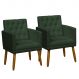 2 Poltronas para Clínica Resistente Recepção Sala de Estar MOBLAN decor