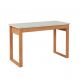 Mesa de Escritório Lanes 100% MDF 1 Gaveta Off White e Freijó