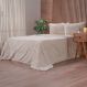 Kit Colcha Casal Luxor Jacquard 100% Poliéster 210x230cm Biscuit