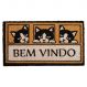 Capacho Fibra de Coco Estampado 31 Bege-Preto 0,33X0,60M