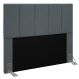 Cabeceira Cama Box Casal Queen 160cm Pérola D10 Suede Cinza - Mpozenato