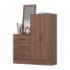 Cômoda Briz 2 Portas 3 Gavetas Castanho