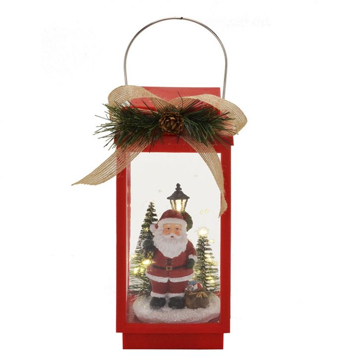 Lanterna Natalina com Luz III Colorida