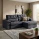 Sofá 3 Lugares Retrátil e Reclinável Piemont Suede Cinza 200 cm
