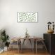 Quadro Floral Boho 100x50 Filete Preto