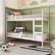 Beliche de Madeira Maciça para Colchão 88x188cm Multimóveis CR35272 Branco