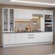Armário de Cozinha Completa 340cm Branco Glamy Madesa 01