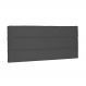 Cabeceira Painel La Italiana Para Cama Box King 195 cm Suede Cinza - D'Rossi