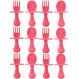 6 Kits Talheres de Treinamento Buba Colher e Garfo para Bebê