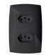 Cj Tomada Dupla 10A 4X2 - Blux Home Grafite