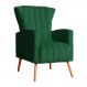 Poltrona Decorativa Melinda Veludo Verde - Montanaris Decor