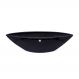 Vaso Decorativo Barca Preto 17x63x17 cm - D'Rossi