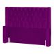 Cabeceira Para Cama Box Casal Queen Emma Luxo Veludo Roxo - DS Estofados