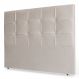 Cabeceira Estofada Cama Box Casal Queen Size Fiorella 160cm Suede Marfim - Desk Design