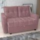 Sofá Cama para Sala de Estar Remy Veludo Turkey Rosa