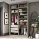 Guarda-Roupa Closet 100% MDF 3 Gavetas Bege 140 cm