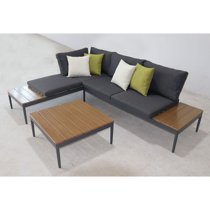 Conjunto de Área Externa San Pietro Cinza e Natural