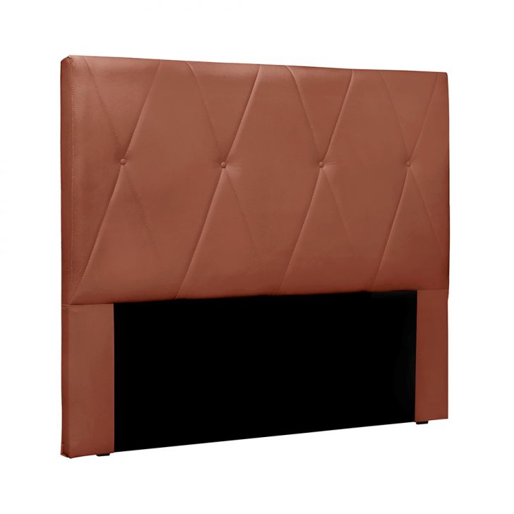 Cabeceira Casal Aquilla Veludo Cobre