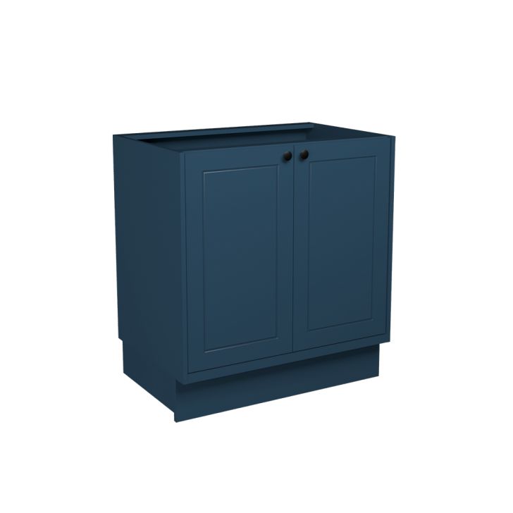 Balcão De Cozinha Sem Tampo Évora 2 Portas Azul Orion 80 Cm
